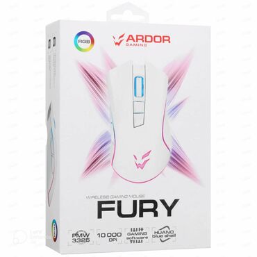 Компьютерные мышки: ⚡⚡⚡ Мышь беспроводная/проводная ARDOR GAMING Fury [ARDW-FURY3325-WT]
