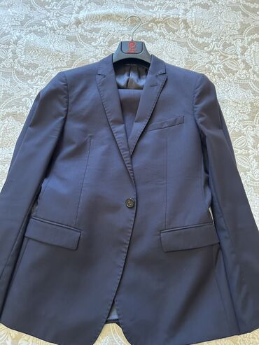 Свадебные платья и аксессуары: Мужской костюм, Демисезон, Emporio Armani, 4XL (EU 48), цвет - Синий
