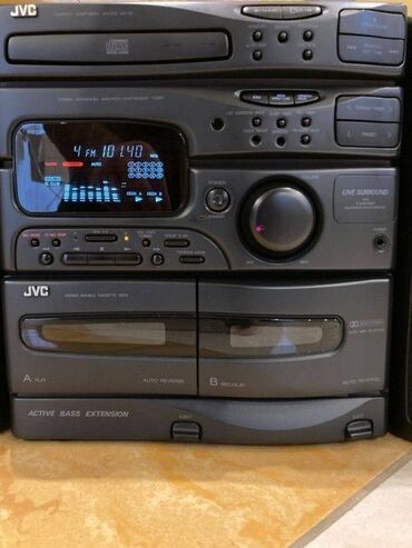 Аудиотехника: Продаю музыкальный центр, винтажную стереосистему JVC, с кассетной