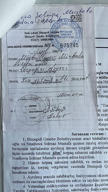 Torpaq: Tikinti, Mülkiyyətçi, Texniki pasport — 8