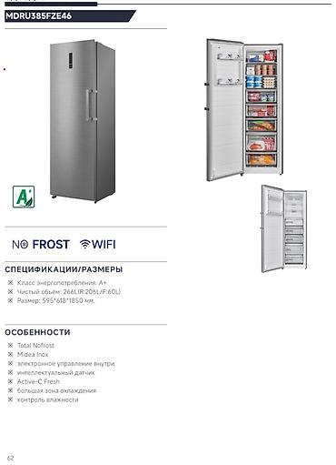 Тиричилик техникасы: Холодильник Midea, серия с французским дизайном (модели MDRF705BIE70 / — 6