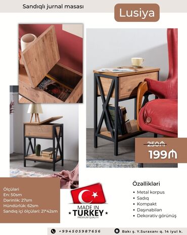maşın üçün çadır: Türkiyə istehsalı LUSİYA sandıqlı masa | 20% ENDİRİMLƏ Türkiyə