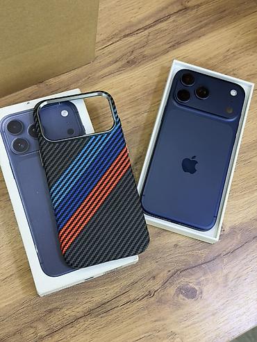 umiio a10 pro цена бишкек: IPhone 17 Pro Max, Колдонулган, 512 ГБ, Көк, Куту, 100 % — 9