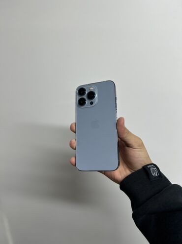 apple 15 pro max цена бишкек: IPhone 13 Pro, Колдонулган, 128 ГБ, Sierra Blue, Каптама, 89 %