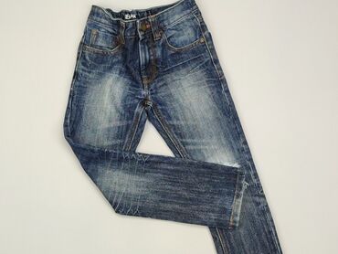 jeansy marchewki: Spodnie jeansowe, Next, 4-5 lat, 110, stan - Dobry