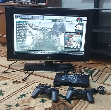 PS3 (Sony PlayStation 3): #Playstation 2 Əla Vəziyətdə Teıevizorla bir satılır Praşifkalıdı 64