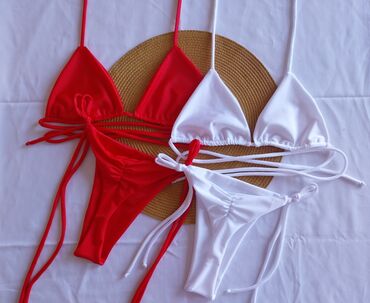 Kupaći kostimi: S (EU 36), Likra, Jednobojni, bоја - Crvena — 7