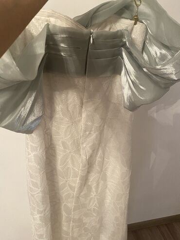 белый платье: Вечернее платье, Русалка, Длинная модель, S (EU 36)