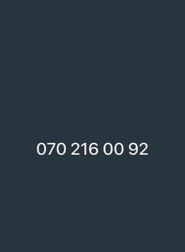 Digər: QİYMƏT RAZILAŞMA YOLU İLƏ Nömrə satışı: 070 216 00 92 - Operator — 1