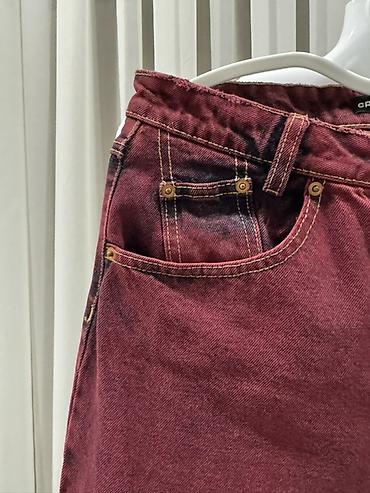 Джинсы: Cropp Town/ Bordo-qara denim şalvar Rusiyada alınıb, əla — 2