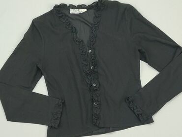 bluzki czarne damskie długi rekaw: Блуза жіноча, S, стан - Дуже гарний