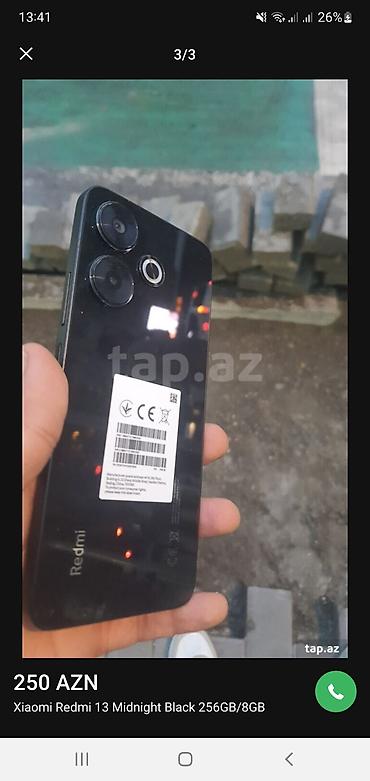 Xiaomi 13, 256 GB, rəng - Qara, 
 Sensor, Barmaq izi, İki sim kartlı