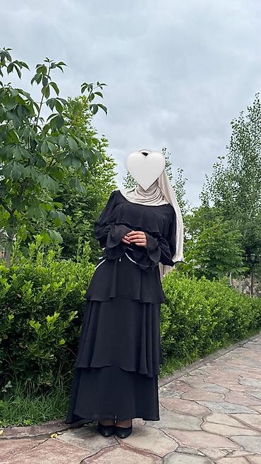 ziyafət paltar: Zərif və rahat qara şifon don - Parça: yüksək keyfiyyətli, yüngül və — 2