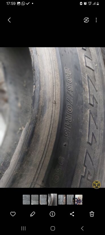 r15 audi: Шиналар 205 / 65 / R 15, Колдонулган, Комплект, Жапония, Dunlop