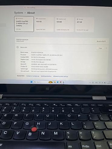 Lenovo: Lenovo Thinkpad X1 Yoga gen1 Prosessor - intel core i7 - 6cı nəsil — 4