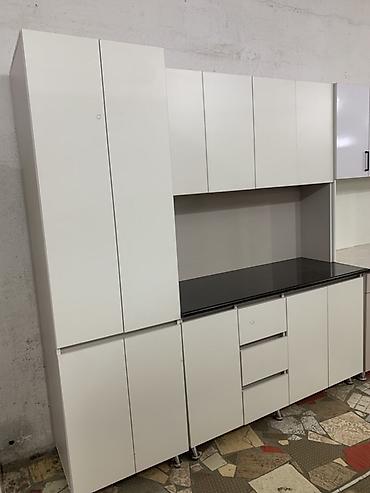 silver kitchen: Кухонный гарнитур, Новый, цвет - Белый, ДСП, Бесплатная доставка — 1
