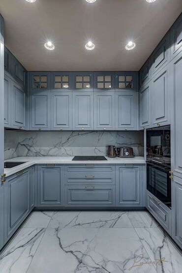 Sifarişlə mətbəx mebeli: Sifarişlə mətbəx dəsti, Özü çəkən petlələr, Mat laminat, Kredit var, Rayonlara çatdırılma, Pulsuz çatdırılma — 27