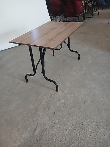 Masalar və oturacaqlar: Demir masalar 120x70 60₼ 150x70 70₼ 180x70 80₼ 200x70 90₼ cox — 2
