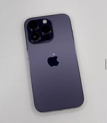 Apple iPhone: IPhone 14 Pro, Б/у, 256 ГБ, Deep Purple, Защитное стекло, Чехол, 81 %