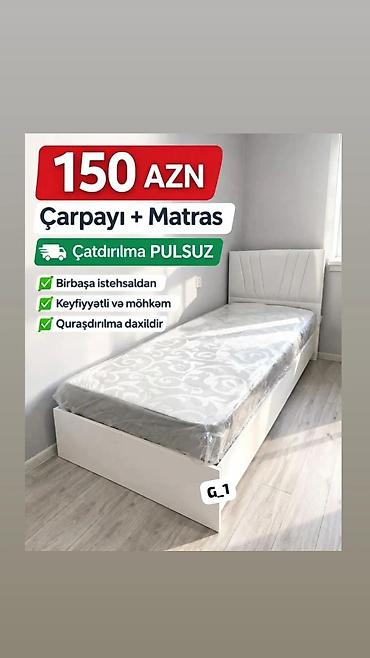 carpayısı: Tək nəfərlik çarpayı – rahatlıq və zövq bir arada - Ölçü: 90 x 200 sm — 8