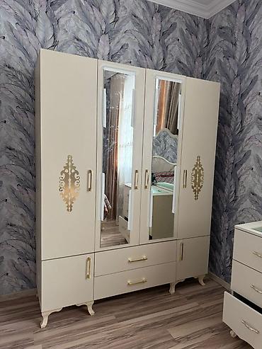Bej rəngli 5 qapılı yataq otağı şkafı - Klassik-modern dizayn: Bej lalafo.az -da Bej rəngli 5 qapılı yataq otağı şkafı - Klassik-modern dizayn: Bej