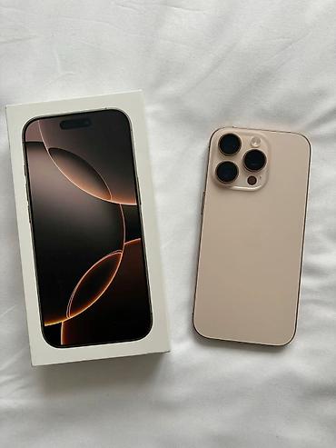 tracker gps: IPhone 16 Pro, Новый, 256 ГБ, Desert Titanium, 82 % — 3