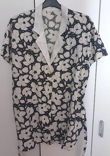 Ženska košulja/kimono sa cvetnim printom - Model: kratki rukavi