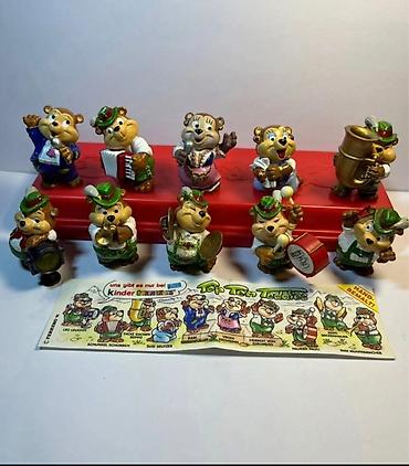 киндер сюрприз: Kinder fiqurları 1995 – Top Ten Teddies (tam set + kartı ilə) Kinder — 1
