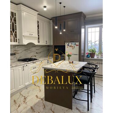 Sifarişlə mətbəx mebeli: Sifarişlə mətbəx dəsti, Özü çəkən petlələr, Mat laminat, Kredit var — 9