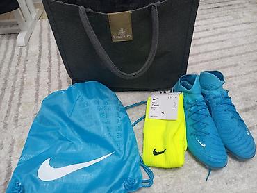 Бутсы: Футбольные бутсы Nike Phantom Luna (FG) — ярко‑голубой цвет. Оригинал — 8