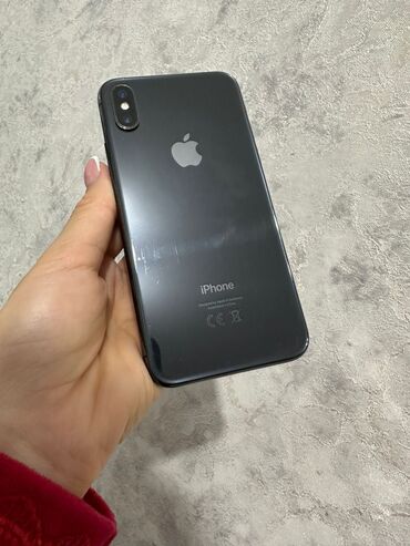 iphone x icloud: IPhone X, Б/у, 64 ГБ, Jet Black, Зарядное устройство, 76 %