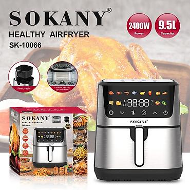 Ашкана техникасы: Аэрогриль (фритюрница без масла) SOKANY SK-10066 - Мощность: 2400 Вт — 1