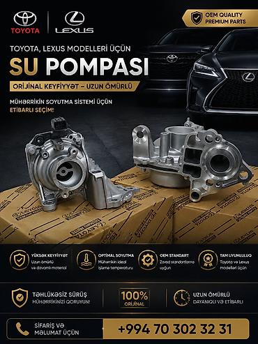lexus rx300 запчасти: Toyota və Lexus modelləri üçün su pompası - OEM keyfiyyətli, premium — 1