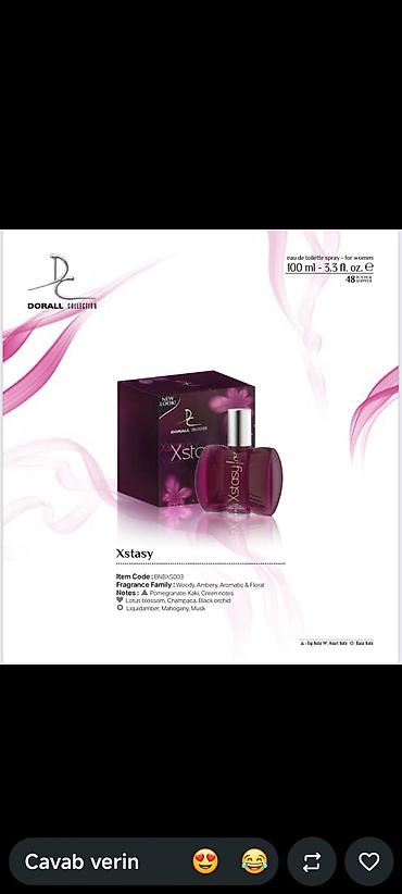 buraxılış paltarları b: Dorall Collection qadın ətirləri – 100 ml (3.3 fl. oz.) eau de — 3
