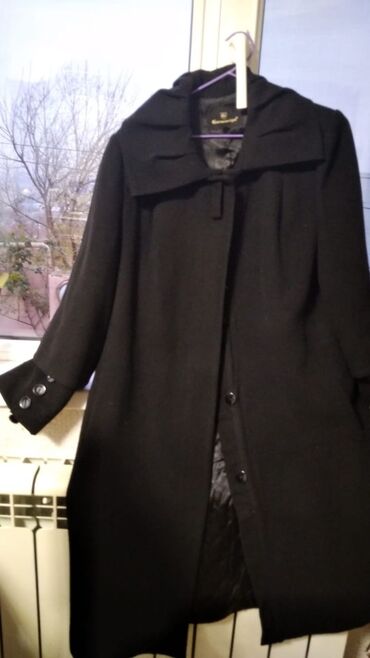 Пальто: Пальто 5XL (EU 50), цвет - Черный