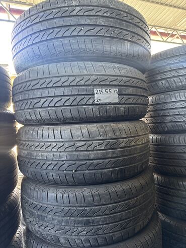 Шины: Шины 215 / 55 / R 17, Лето, Б/у, Комплект, Легковые, Япония, Bridgestone