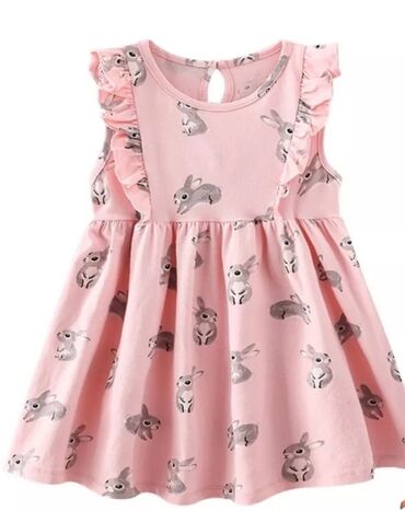 дедская одежда: Детское платье, цвет - Розовый, Новый