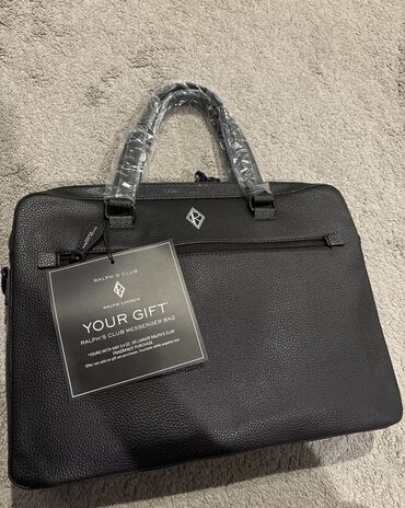 kişi çanta: Ralph Lauren Fragrances Black Briefcase