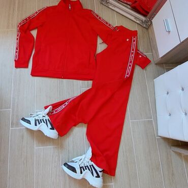 pantalone zimske: M (EU 38), Single-colored, color - Red