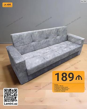 Kod: 2664 Divan – La Mini - Ölçü: 200 sm - Mexanizm: açılan, bazalı lalafo.az -da Kod: 2664 Divan – La Mini - Ölçü: 200 sm - Mexanizm: açılan, bazalı