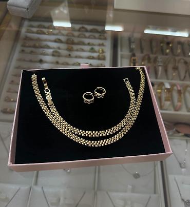 Setovi nakita: Zlatni setovi nakita – elegantne kolekcije - Set 1: Ogrlica sa — 18