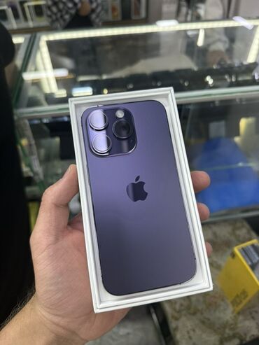 пк обмен: IPhone 14 Pro, Жаңы, 128 ГБ, Deep Purple, Куту, Бөлүп төлөө менен, 82 %