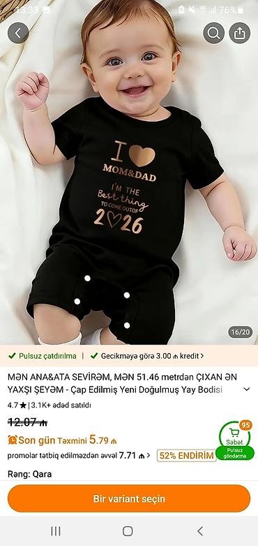 uşaq milli geyimləri: Məhsul: Yeni doğulmuş körpələr üçün yay bodisi - Model: Qısaqollu — 1