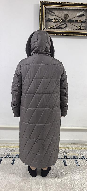 пуховики: Пуховик, Длинная модель, Стеганый, 2XL — 3
