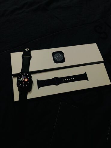 apple watch часы: Apple Watch series 8. Размер: 45MM. Полный комплект: Коробка