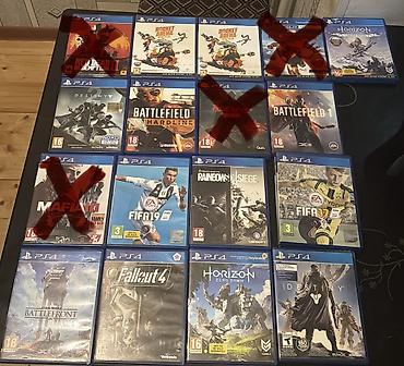 PS4 oyun diskləri dəsti 10-25 manat Paketdə olan orijinal PS4