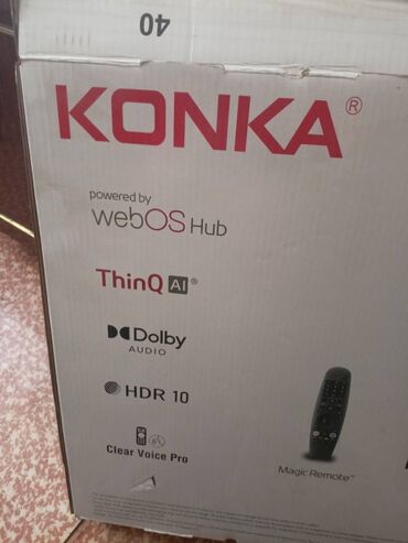 Телевизоры: Продам телевизор Konka 40WR530W c интернетом 2 пульта один пульт