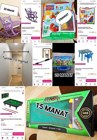 stacktrack oyuncaq dəsti: Ünvan Binə Uşaq əşyaları və oyunları paketi: 1) Uşaq yelləncək — 1