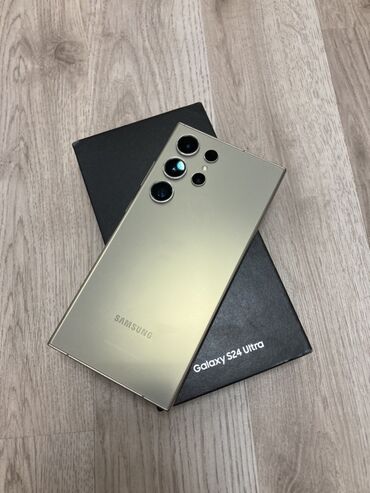 мобильные телефоны купить: Samsung Galaxy S24 Ultra, 256 ГБ, цвет - Бежевый
