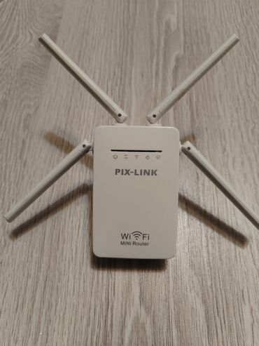 Modemlər və şəbəkə avadanlıqları: Mini Router 4 antenalı həm kabel ilə həmdə kabelsiz isdafədə etmək